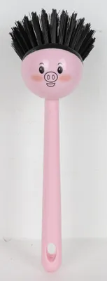 Produktbild von 12x Spülbürste Reinigungsbürste rosa weiß Schwein Schaf