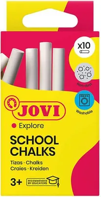 Obrázok produktu pre JOVI 1010 JOVI School Chalks Kreide weiß 10 St.