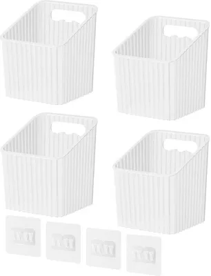 Produktbild von Unyqoos 4-teiliges Set Wandorganizer für effiziente Aufbewahrung in Küche, Garage und Bad