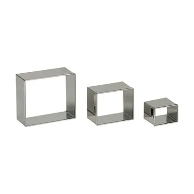 Produktbild von Mousse-Ausstechformen Dessertform Kuchenform Garnierausstecher Edelstahl 3er Set