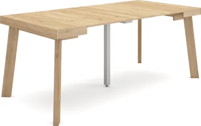 Image de TAPA Table console extensible, 180x90x73cm, Pour 8 personnes, Pieds en bois, Chêne