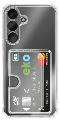 Produktbild von Avizar, Hülle mit Kartenfach und Stoßecken für Samsung Galaxy S26, Transparent