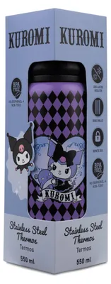 Image de Gourde isotherme en métal Kuromi de 550 ml