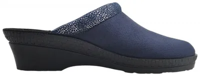 Imagen del producto de Zapatos para mujer Rohde Neustadt-50, tipo zapatillas para estar en casa, color azul, para uso diario