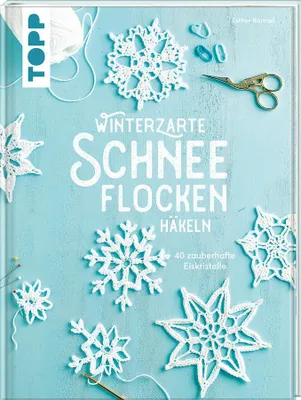 Produktbild von Winterzarte Schneeflocken häkeln