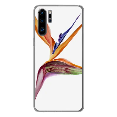 Produktbild von MuchoWow® Handyhülle Schutzhülle Hülle für Huawei P30 Pro Strelitzia - Aquarell - Blumen Silikon Softcase Handy Hülle - Schutzdeckel