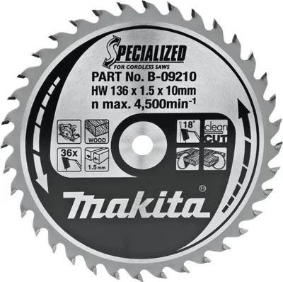 A close-up, studio shot of a circular saw blade against a white background.