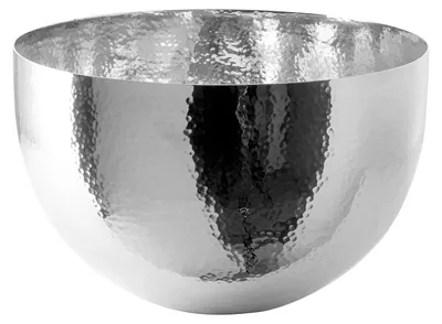 Produktbild von MIRTA Schale - silberfarben - Edelstahl - H. 13cm x B. 21cm x D. 21cm