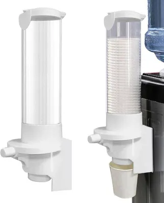 Produktbild von Famanu Becherdispenser - Praktisch und mit Sichtfenster - 15 x 10 x 355 cm