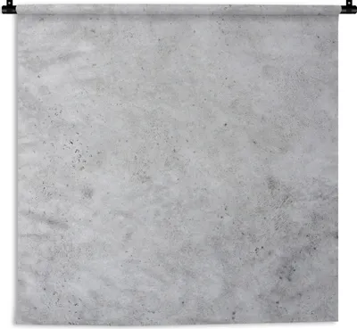 Produktbild von MuchoWow® Wandteppich Wandbehang Wand - Weiß - Grau 60x60 cm Tapisserie Dekoration Wandtuch - Dekorationen - Wand Decke