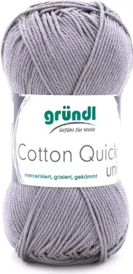 Produktbild von Gründl Baumwolle quick uni,50g.100%Baumwolle,mercerisiert,Häkel- u. Strickgarn,50g / 125 m,NS 3-4 70