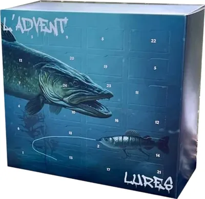 Produktbild von 2024 Angel-Adventskalender für Männer, Teenager, Jungen, Angelköder, Tackle-Set, Köderzubehör, Countdown-Kalender