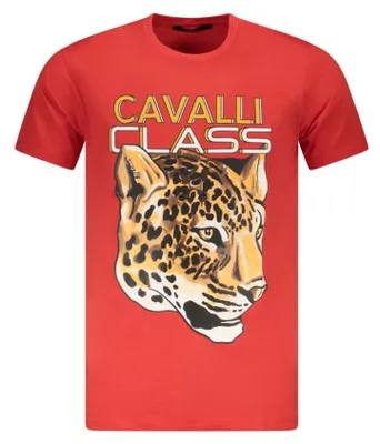 Produktbild von Cavalli Class Herren KURZARM-T-SHIRT Rot TXT60UJD060_RO02000 : Größe - XL Größe: XL