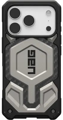 Productafbeelding van Urban Armor Gear Monarch Pro, hoesje, Apple, iPhone 17 Pro, 16 cm (6,3 inch), titanium