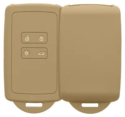 Produktbild von kwmobile Schlüsselhülle für Renault 4-Tasten Smartkey (Keyless Go) Hülle - Autoschlüssel Schlüssel Hülle aus Silikon - Schlüsselschutz Gehäuse in