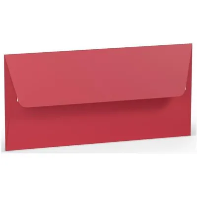 Produktbild von Briefumschlag Haftklebung DL Seidenfutter Rot