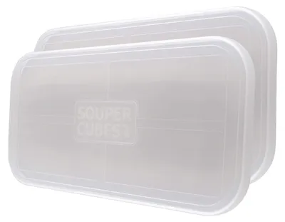 Imagen del producto de Tapas para bandejas Souper Cubes (paquete de 2 - solo tapas)