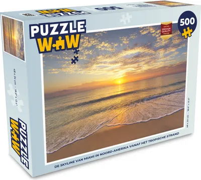Obrázok produktu pre MuchoWow® Puzzle 500 ks Pláž - Západ slnka - More
