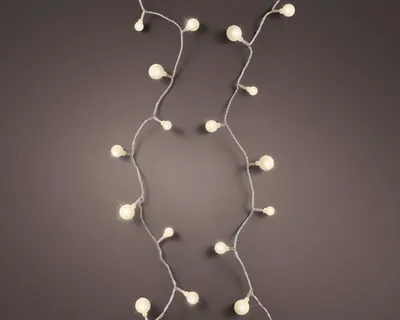 Produktbild von Kaemingk LED Lichtervorhang Lights Twinkle schwarz/warmes weiss 1100cm