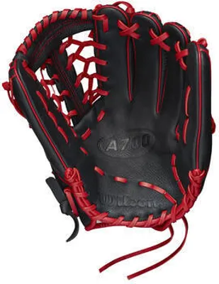 Obrázek produktu pro Wilson WBW10012812 12palcová kožená baseballová rukavice A700 | Chytání pravou rukou