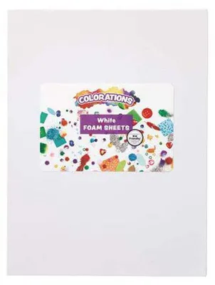 Image de Colorations - Foam Vellen Wit, 10st.