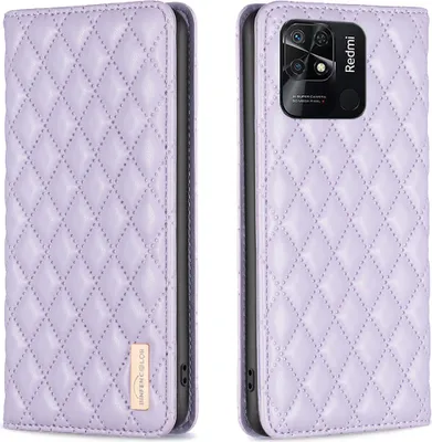 Obrázek produktu pro Redmi 10C Pouzdro, Elegantní Flip Kožené Pouzdro s Kapsami na Karty a Stojánkem pro Xiaomi Redmi 10C Fialová