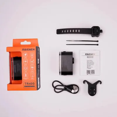 Produktbild von Fahrrad-Rücklicht - TR400 LED-Rücklicht - USB-C-aufladbar - Bremslicht-Erkennung - Lichtsensor - IPX6-wasserdicht - Sattelstützenmontage