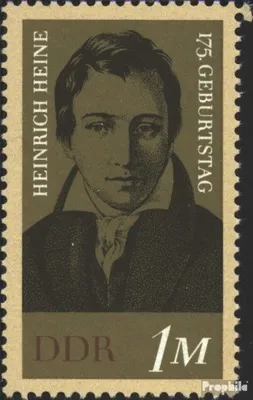 Produktbild von Briefmarken DDR 1972 Mi 1814 (kompl.Ausgabe) postfrisch 175.Geburtstag von Heine / Bl.37