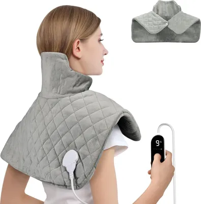 Productafbeelding van Warmtekussen voor nek en schouders - 60 x 100 cm met 6 warmtestanden