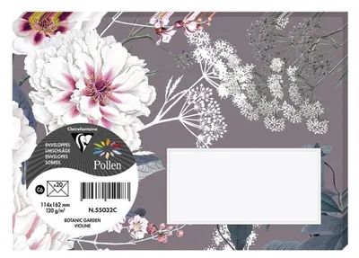 Produktbild von Clairefontaine 55032C, Violett, 120 g/m², 162 mm, 114 mm, Forest Stewardship Council (FSC), Frankreich