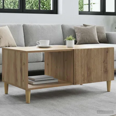 Image de vidaXL Table basse en chêne Artisan 90 x 50 x 40 cm Bois composite