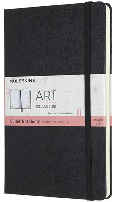 Produktbild von Moleskine 603357, Einfarbig, Schwarz, 150 Blätter, 120 g/m², Punktgitter-Papier, Hardcover