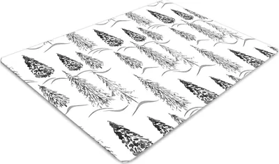 Obrázok produktu pre Podlahová ochranná podložka - Ochranná podložka pod stoličku - Podlahová podložka - 120x90 cm - Zimné
