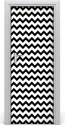 Produktbild von Tulup Türaufkleber 75x205 cm Dekorative Aufkleber Selbstklebend Wasserdichte Tapete Abnehmbar Schlafzimmer Wohnzimmer Wohnkultur - gezackte Wand