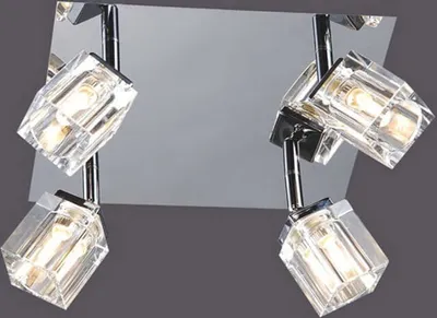 Obrázok produktu pre Moderné chrómové stropné svietidlo Italux Crt CRT-4SQ