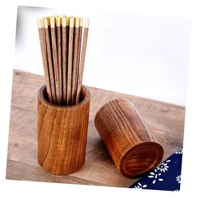 Produktbild von Küchenutensilien-Organizer aus Holz für Essstäbchen und Besteck
