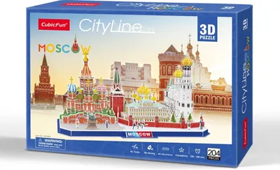 Produktbild von Puzzle 3D Cityline Moskwa - Złożony model miasta dla rodziny