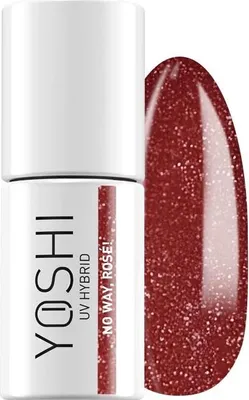 Produktbild von Yoshi | Hybrid-Nagellack - 143 No Way, Rosé! - Hybrid-Gellack - Hybridlack - UV LED - 6ml - Profi Qualität - Rot