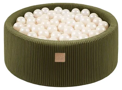 Produktbild von Bällebad 90x30 cm mit 200 geruchlosen 7 cm Bällen, BPA-frei, Bezug mit Reißverschluss