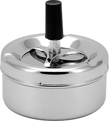 Produktbild von Rotierender Aschenbecher, silber, 9,5 cm