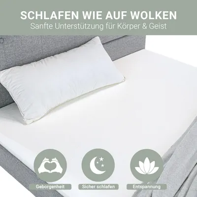 Produktbild von Homestyle4u Matratze Kindermatratze 90x200 | 10 cm | h2 Rollmatratze Schaumstoff Weiß