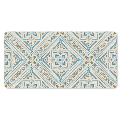 Produktbild von MuchoWow® Schreibtischunterlage Perserteppich - Teppich - Muster - Blau 80x40 cm - XXL Mauspad - Gaming Mauspad