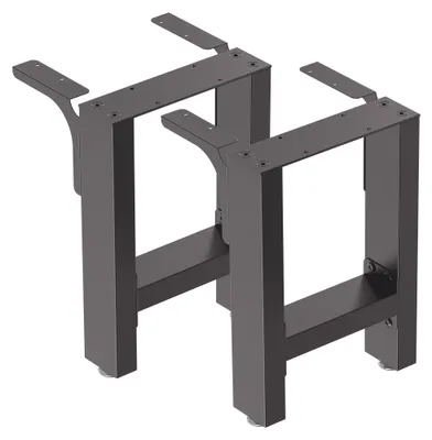 Bankgestell 40x43 cm, Stahl, schwarz pulverbeschichtet, 2er-Set