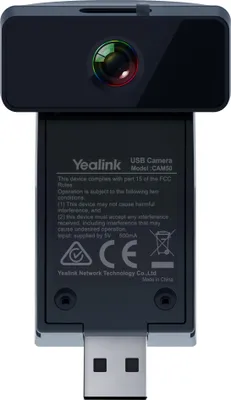 Zdjęcie produktu dla Yealink CAM50, 2 MP, HD-Ready, 1280 x 720 px, 30 fps, Czarny