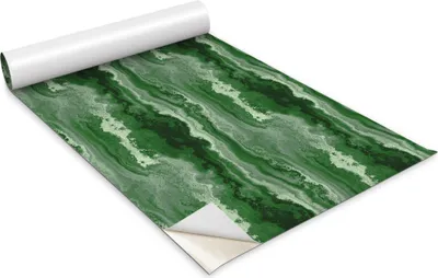 Obrázek produktu pro Samolepicí fólie na nábytek - dekorační fólie - stolní nábytek - lze stříhat na míru - motiv zeleného mramoru - 100 x 50 cm