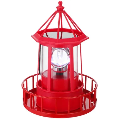 Produktbild von Solarbetriebener LED-Leuchtturm, wasserdicht und langlebig, drehbar (360°-Drehung), kann als Dekoration im Garten aufgehängt werden.