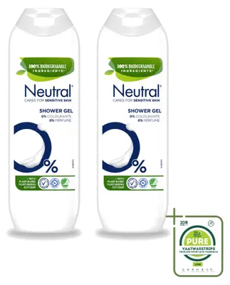 Produktbild von 2 x Neutral Duschgel Parfumfrei - 250 ml - Großpackung - 2 Stücke
