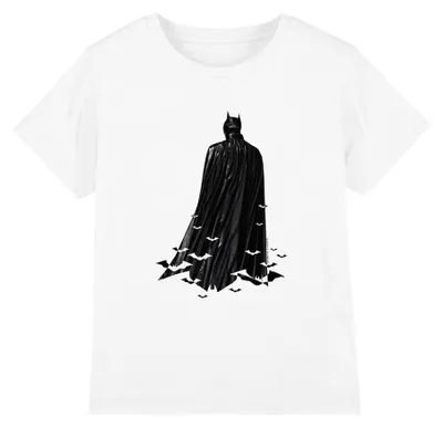 Image de T-shirt Batman pour enfants, modèle TV41151 (taille 116), couleur blanche