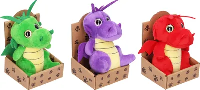 Produktbild von Plüschtiere 13 cm, vielfältige Designs und Farben, 12er Displaybox