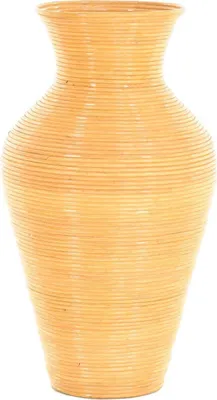 Produktbild von KRINES HOME Vase aus Rattan / Bodenvase Rund (2)